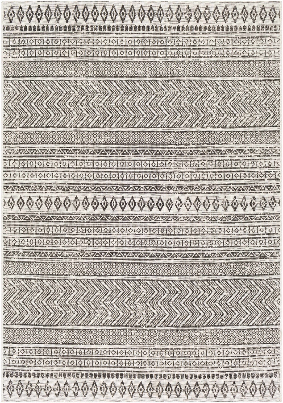 Hauteloom Imboden IMBO Black Machine Made Polypropylene Rug