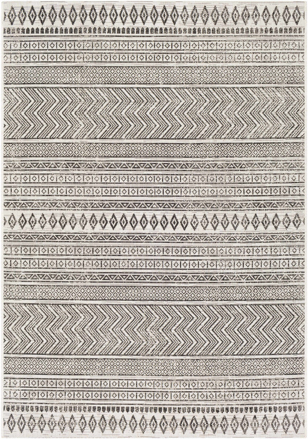 Hauteloom Imboden IMBO Black Machine Made Polypropylene Rug