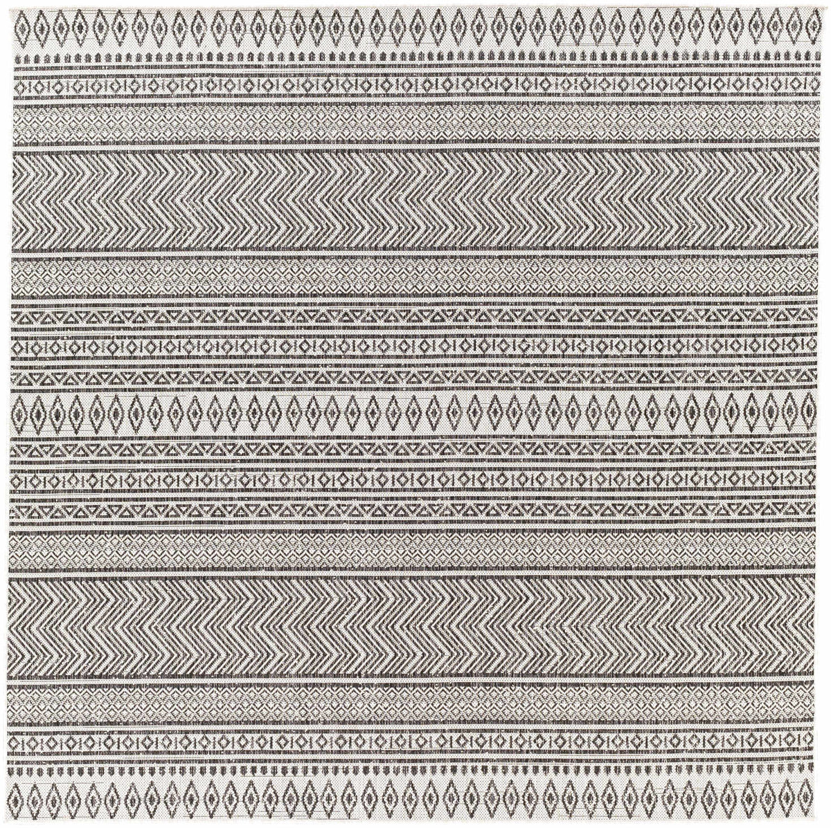Hauteloom Imboden IMBO Black Machine Made Polypropylene Rug