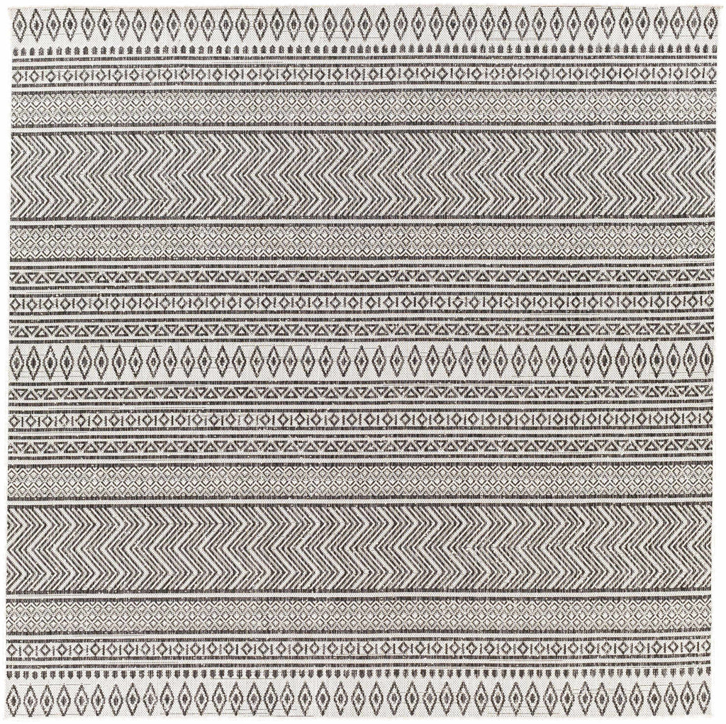 Hauteloom Imboden IMBO Black Machine Made Polypropylene Rug