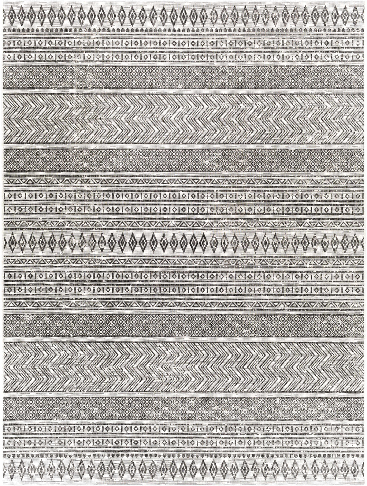 Hauteloom Imboden IMBO Black Machine Made Polypropylene Rug
