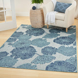 nourison garden oasis goa04 blue rug