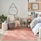 nourison versatile nrv01 coral orange rug