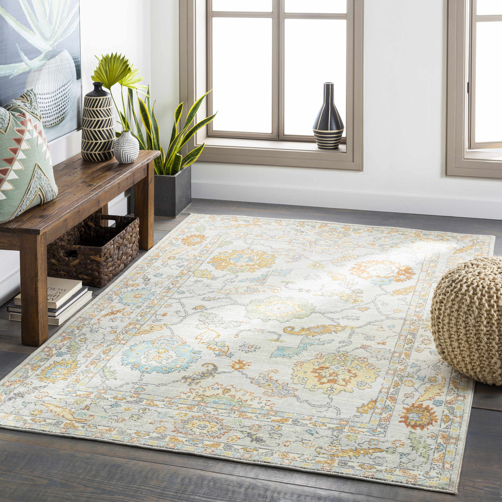 Hauteloom Inala INAL Ivory Machine Made Polypropylene Rug