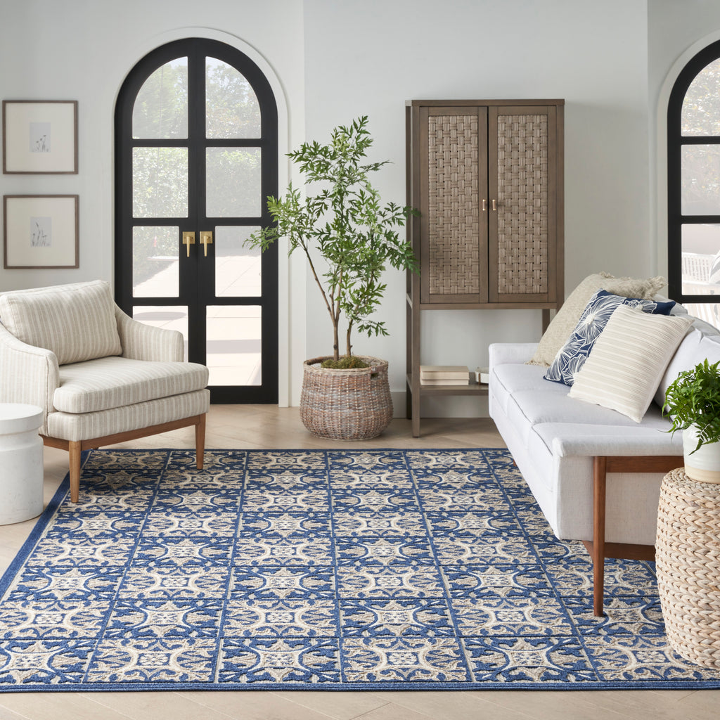 nourison aloha alh34 blue rug