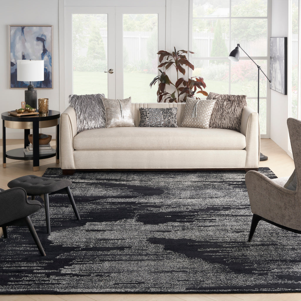 nourison ma30 star smr02 black ivory rug