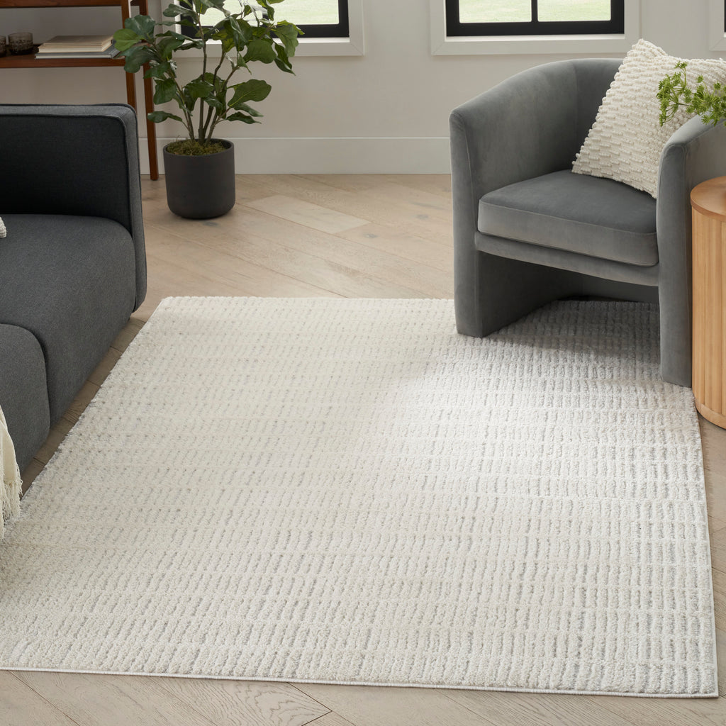 nourison modern comfort mnc03 ivory grey rug