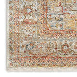 nourison sahar shr06 ivory rust rug