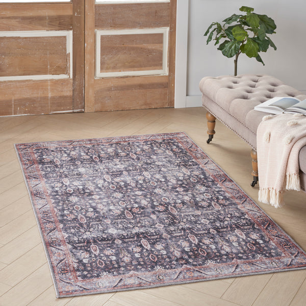 nourison grand washables grw06 navy ivory rug