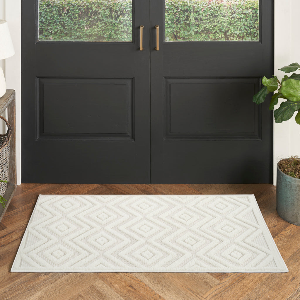nourison versatile nrv01 ivory white rug