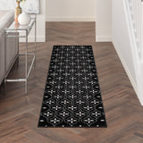 nourison nourison essentials nre04 black ivory rug