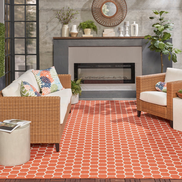 nourison twist reversible tws01 coral rug
