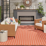 nourison twist reversible tws01 coral rug