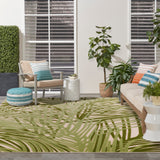 nourison aloha alh41 ivory green rug