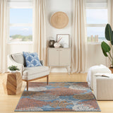 nourison seaside sds04 blue multicolor rug