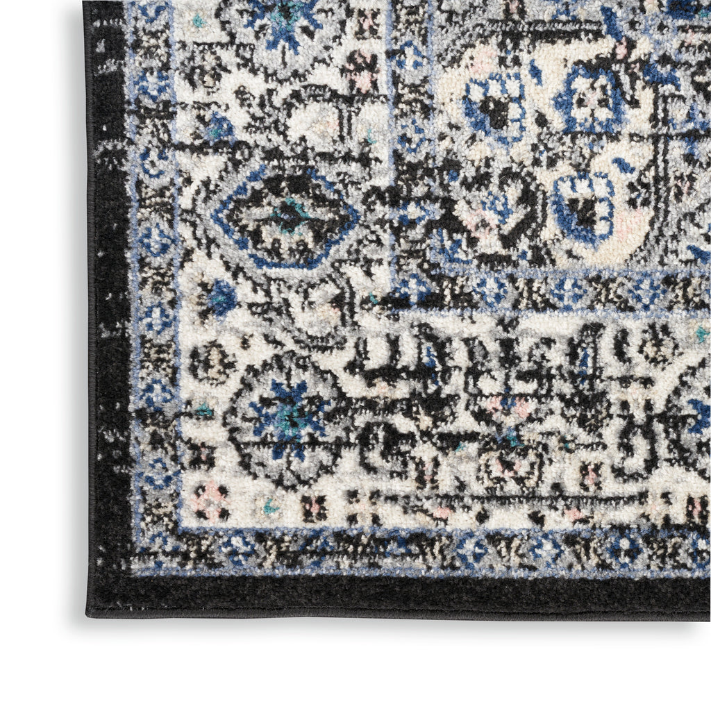 nourison passion psn03 black ivory rug