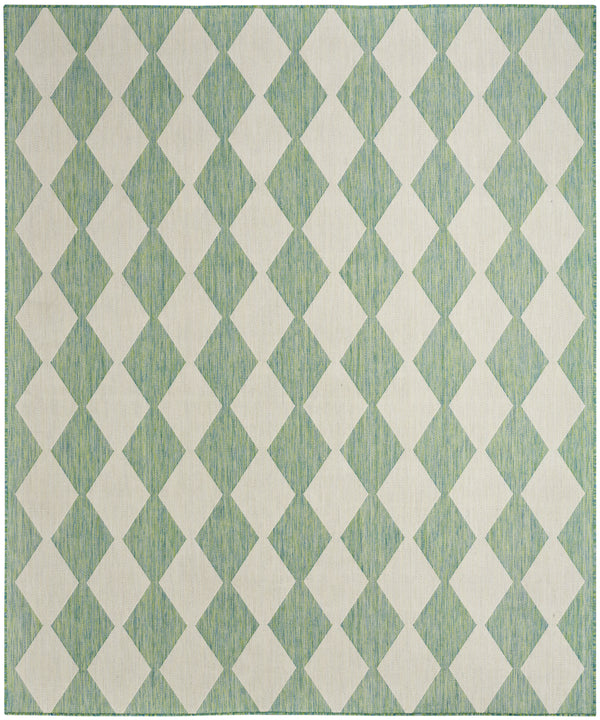 nourison positano pos04 blue green rug