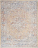 nourison elegant heirlooms elh01 grey gold rug