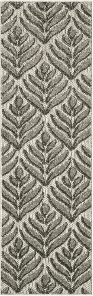 nourison aloha alh35 charcoal rug