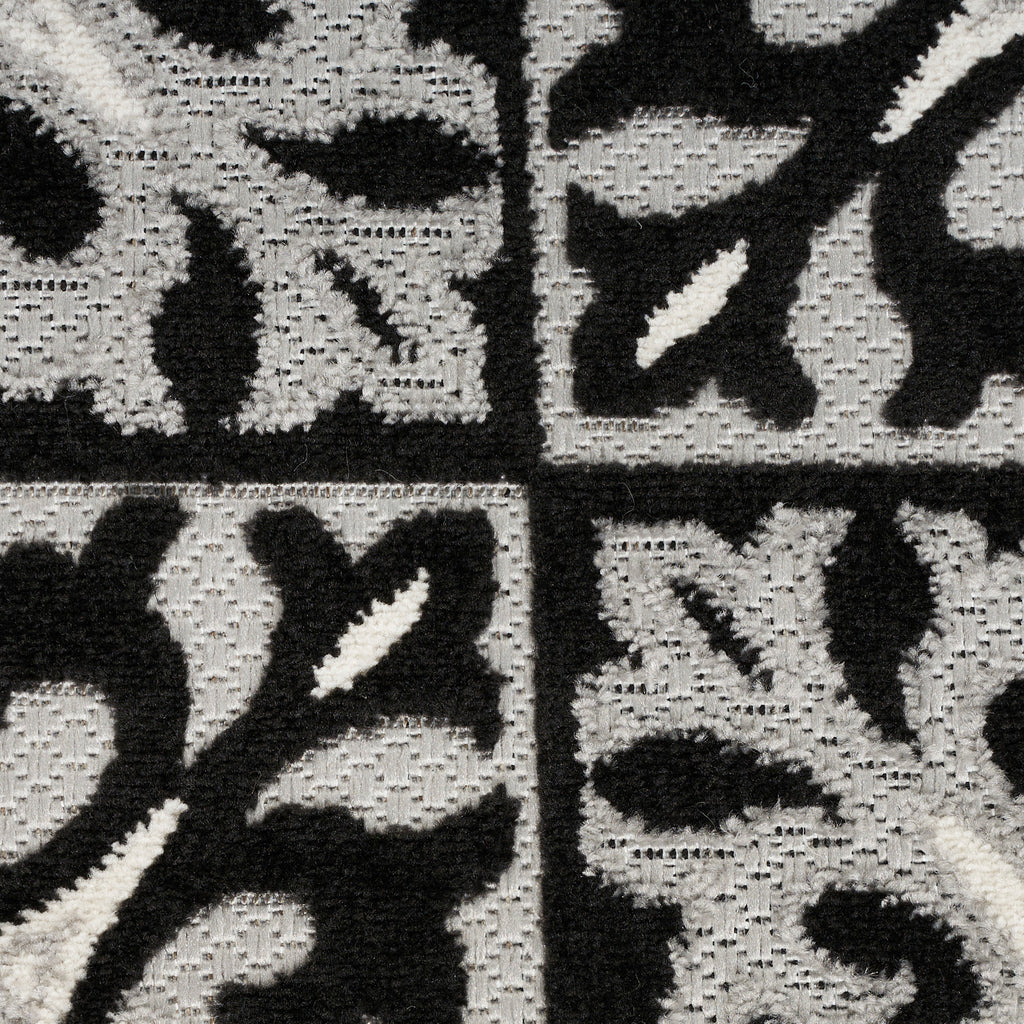 nourison aloha alh34 black white rug