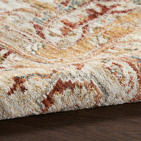 nourison sahar shr02 rust rug