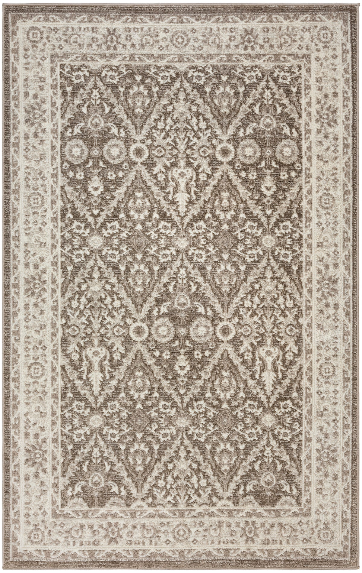 nourison eco cycle ecy04 ivory mocha rug