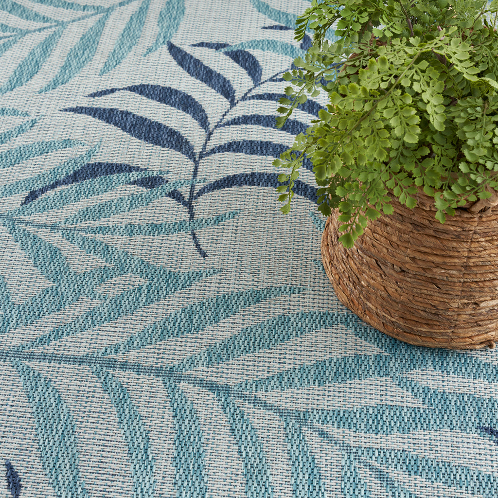 nourison garden oasis goa01 blue rug