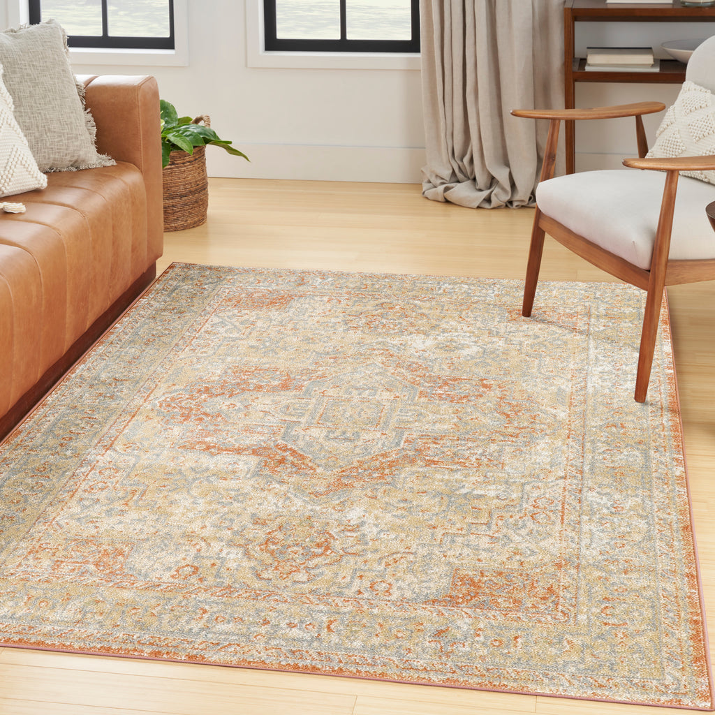 nourison nourison essentials persian nre07 beige rust rug