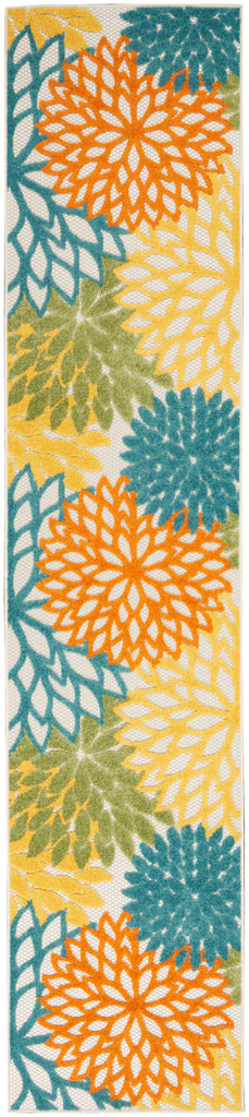 nourison aloha alh05 turquoise multicolor rug