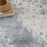nourison astra machine washable asw11 blue ivory rug