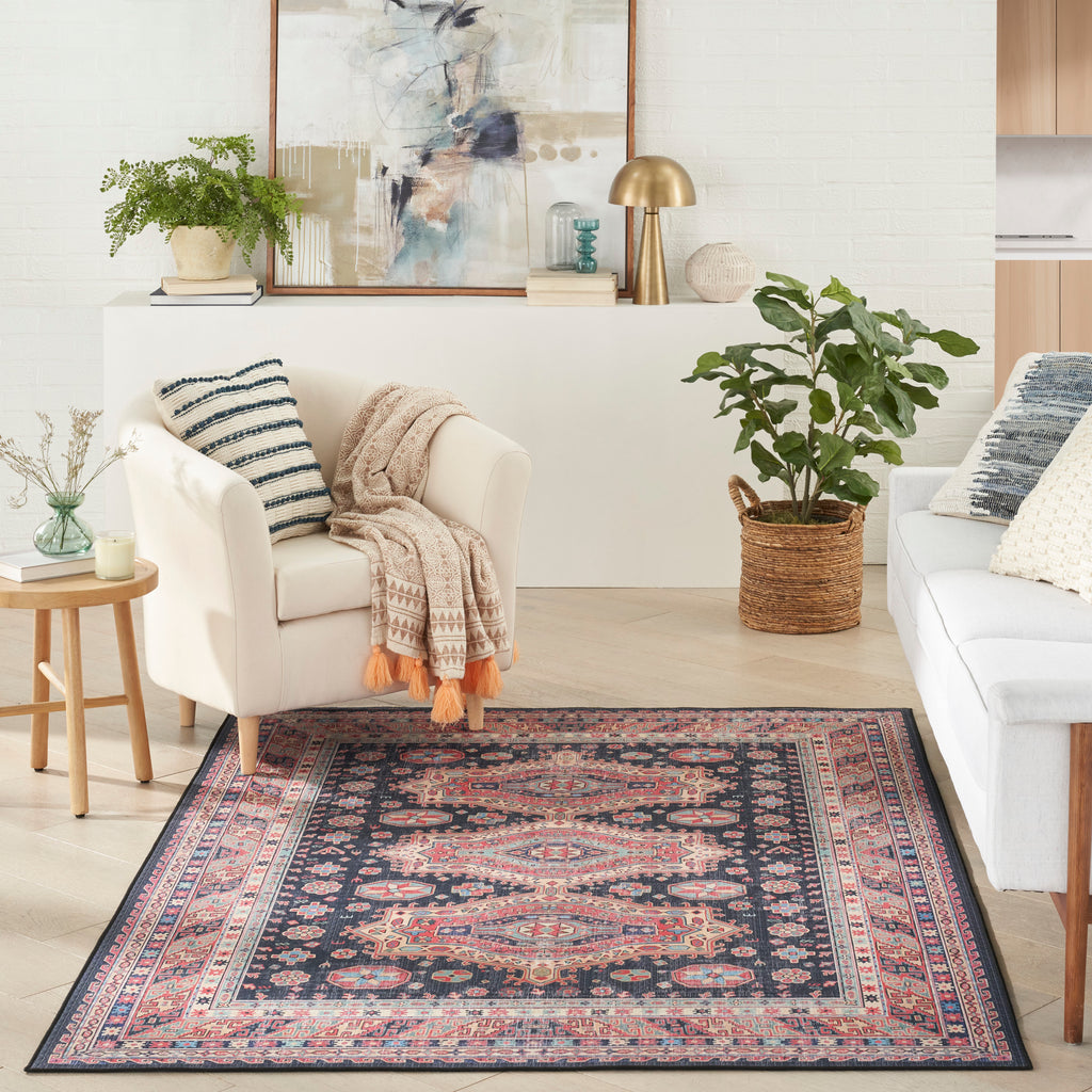 nourison vintage home vnh03 navy rug