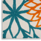 nourison aloha alh05 turquoise multicolor rug