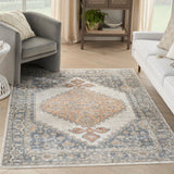 nourison astra machine washable asw11 grey gold rug