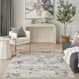 nourison glitz glz23 grey multicolor rug
