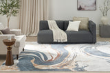 nourison astra machine washable asw15 ivory blue rug