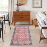 nourison fulton ful12 rust rug