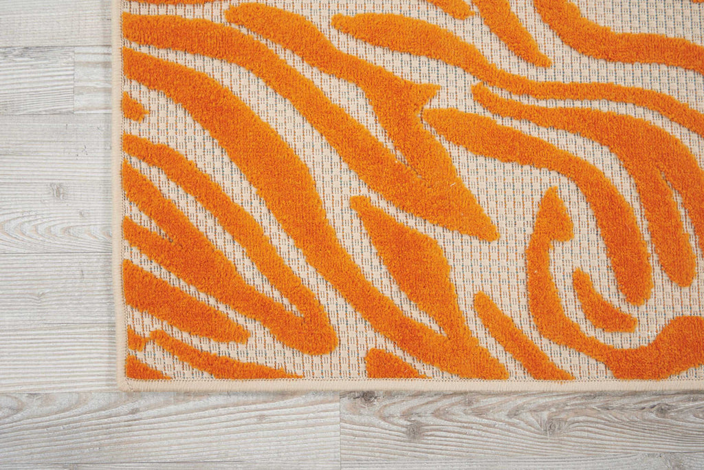 nourison aloha alh04 orange rug