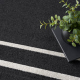 nourison nourison essentials nre02 black ivory rug