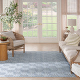 nourison care free caf03 blue rug