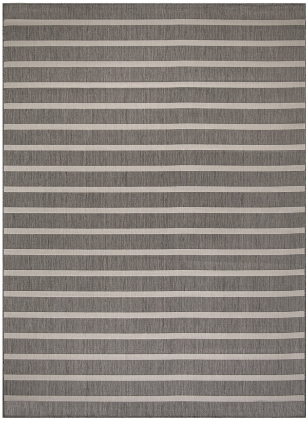 nourison positano pos03 charcoal ivory rug