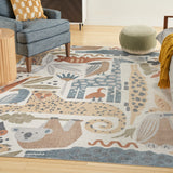 nourison astra machine washable asw01 ivory rug