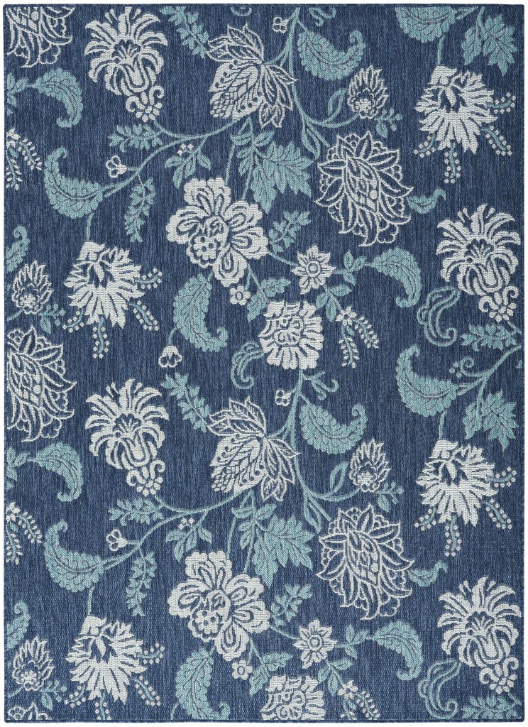 nourison garden oasis goa03 navy rug