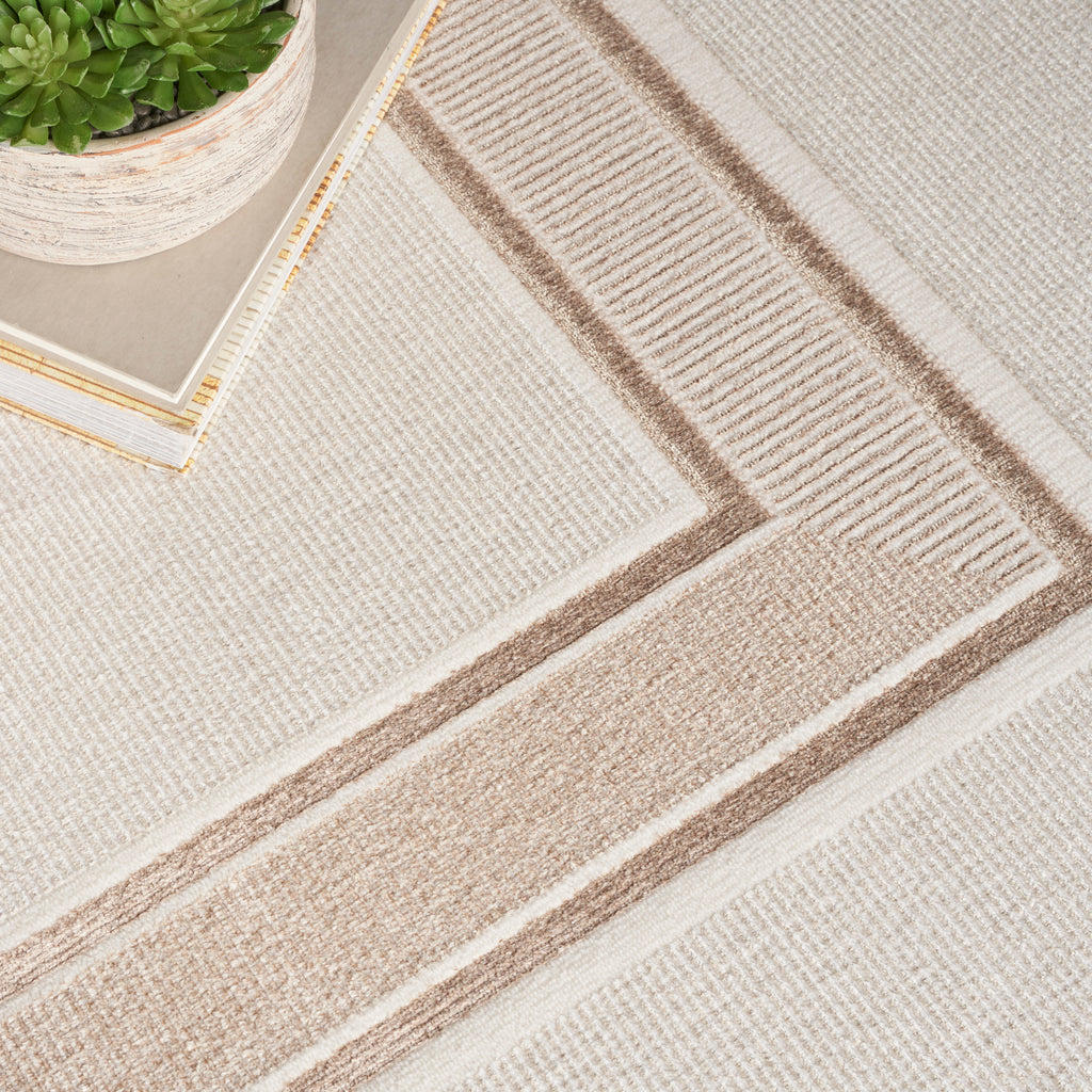 nourison glitz glz08 ivory cream rug