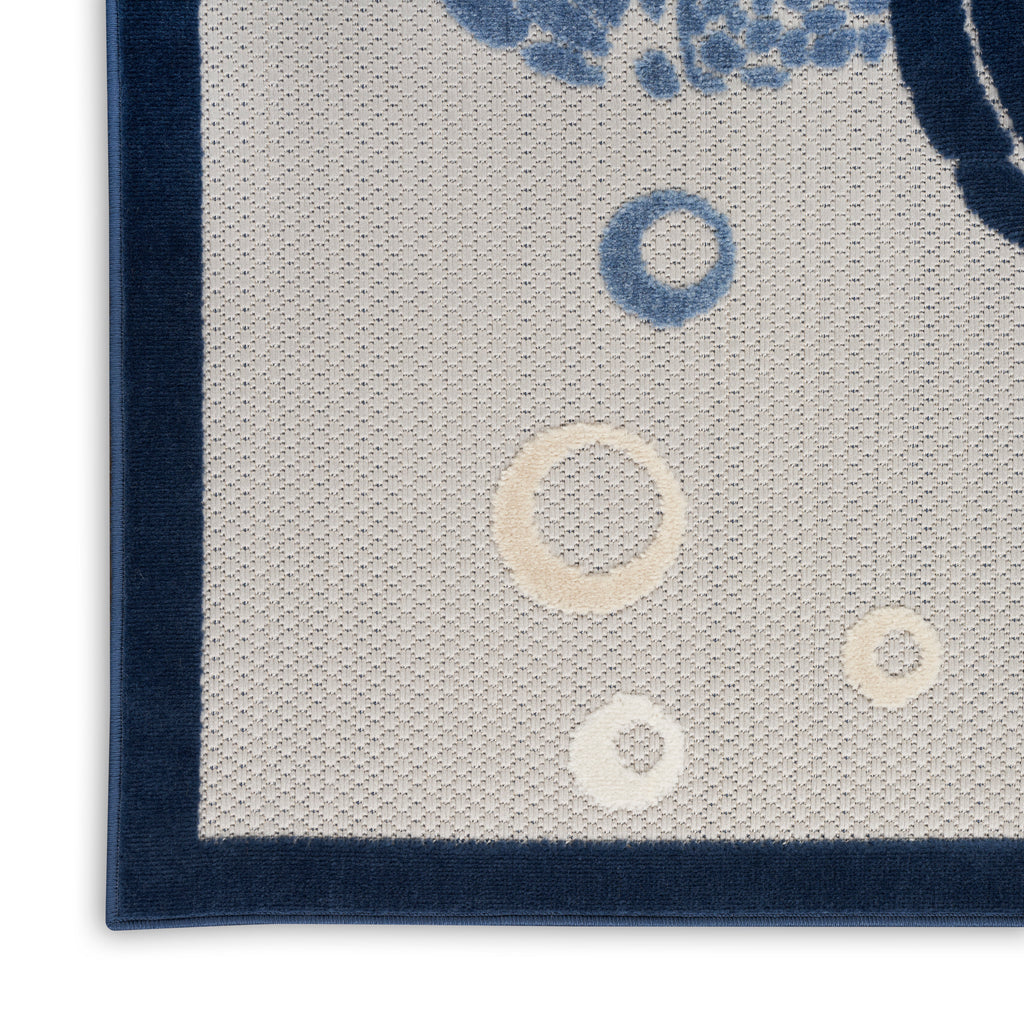 nourison aloha alh27 navy blue rug