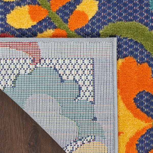 nourison aloha alh17 navy multicolor rug
