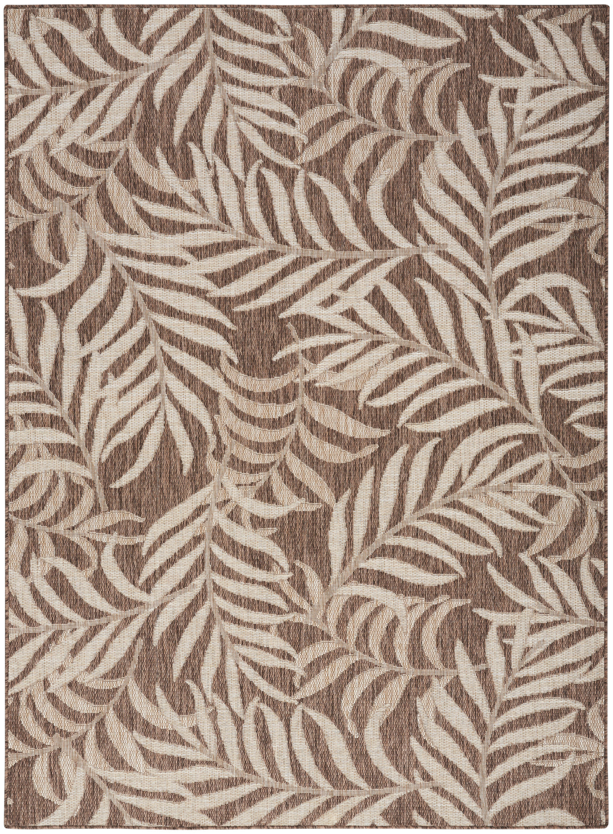 nourison garden oasis goa01 mocha rug