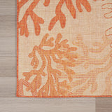 nourison garden oasis goa05 coral rug