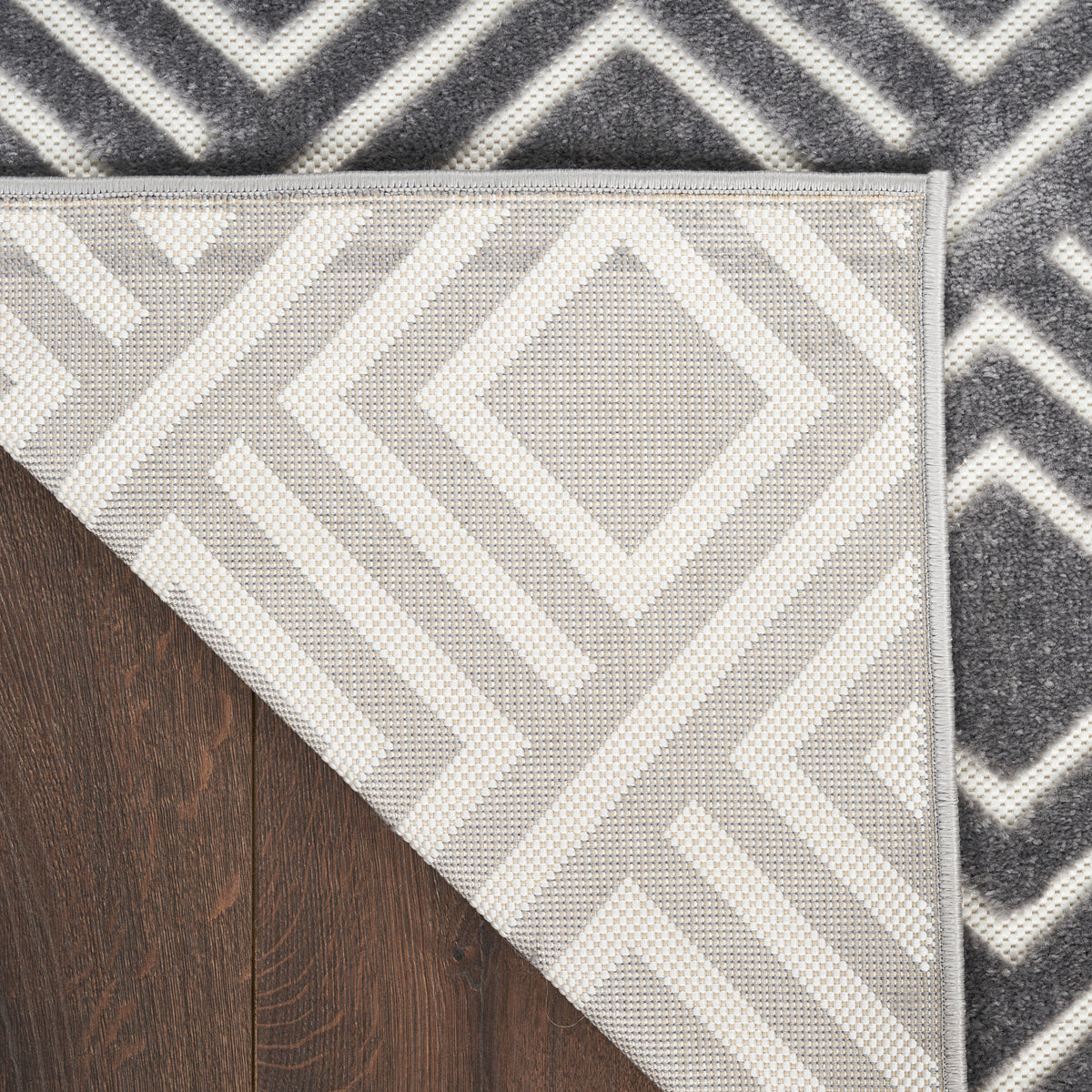 nourison care free caf03 grey rug
