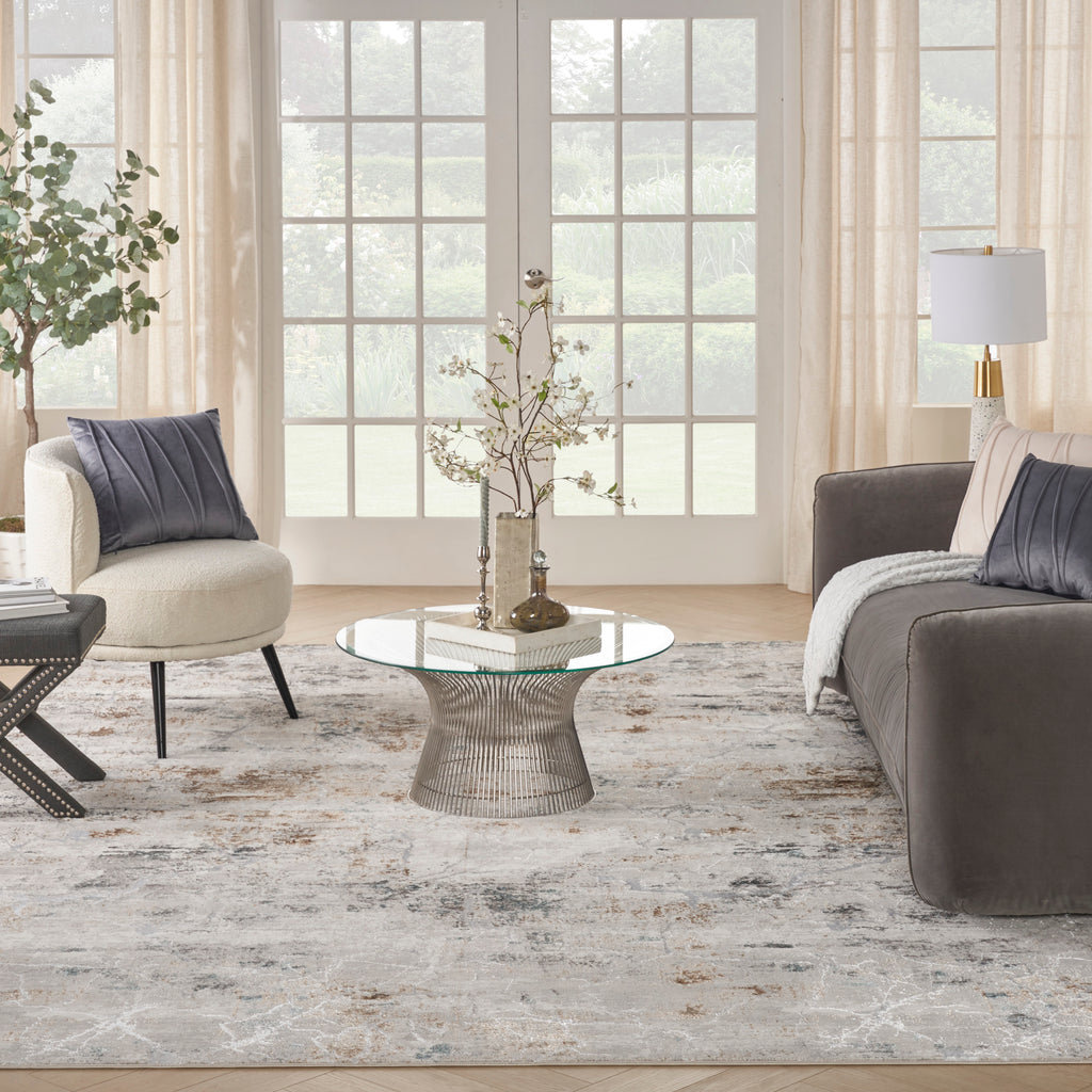nourison glitz glz23 grey multicolor rug