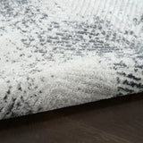 nourison dekor dek04 grey charcoal rug